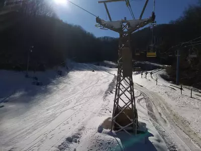 ski slope at ober mountain in gatlinburg tn