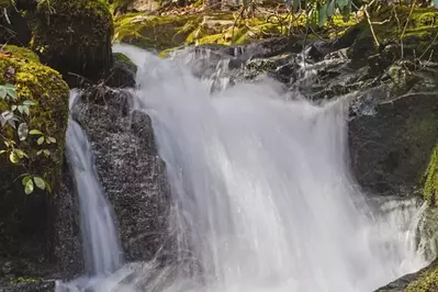 huskey branch falls in the smoky mountains