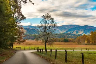 cades cove in the fall