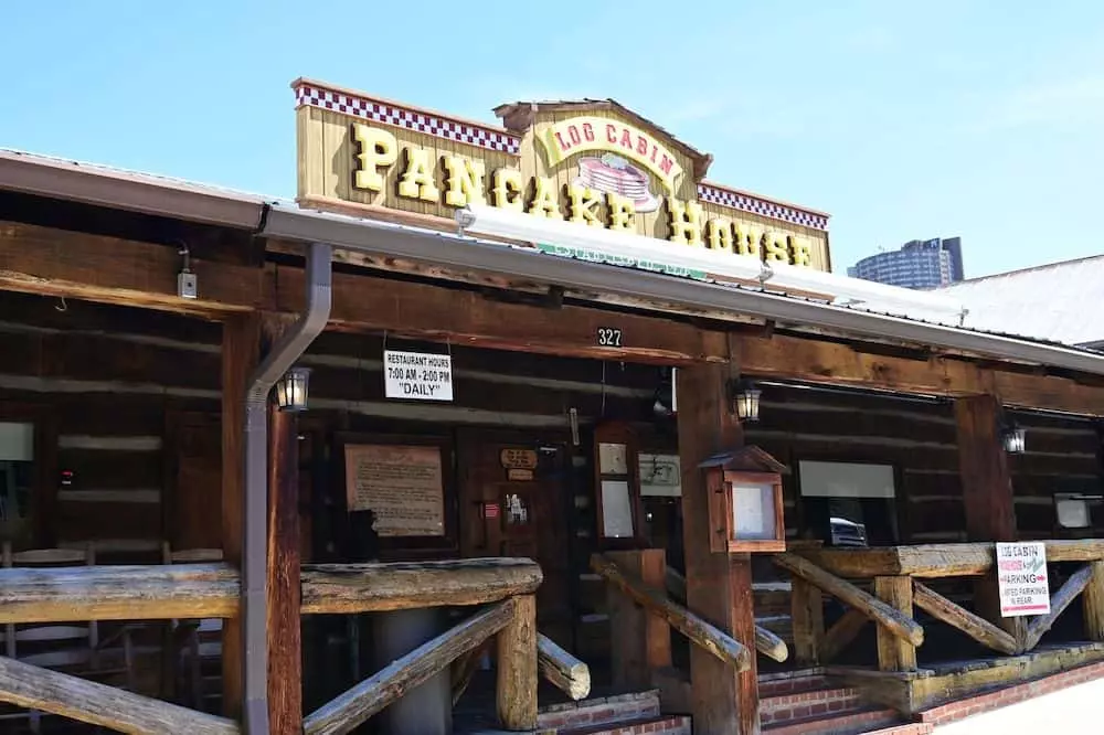 Log Cabin Pancake House for Breakfast in Gatlinburg