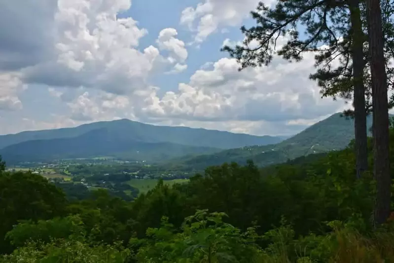 view of the mountains from foothills parkway