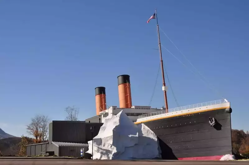 Outside of Titanic Museum in Pigeon Forge