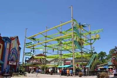 Ropes course at the Island in Pigeon Forge Tn