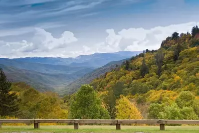 Stunning views along Newfound Gap Road.