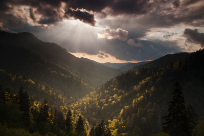 morton's overlook is one of the best places to see a Smoky Mountain sunset or sunrise
