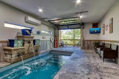Smoky Oasis is one of the top Gatlinburg cabins with indoor private pools