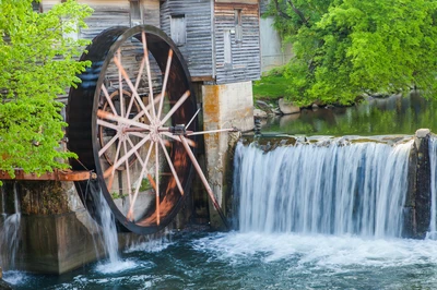 free activities like The Old Mill can help you have a budget friendly Smoky Mountains vacation
