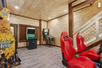 bear olympics is one of our pigeon forge cabins with game rooms