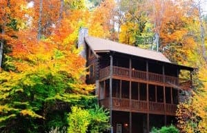 Renwed Spirit, one of our Great Smoky Mountain vacation rentals in the fall.