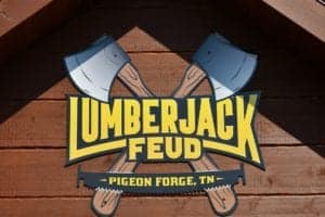 lumberjack feud sign in pigeon forge