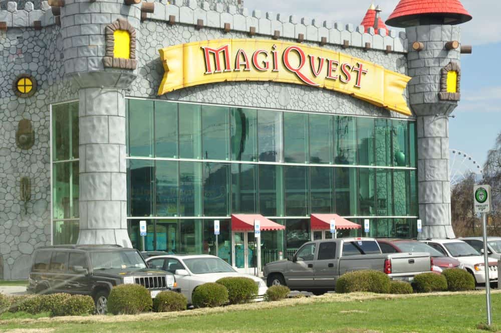 The MagiQuest building welcomes guests to a magical world of adventures among 4 unique attractions.
