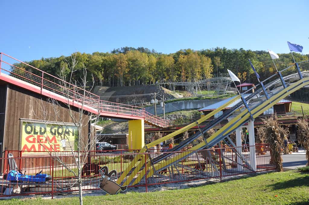 goats on the roof mountain coaster in pigeon forge