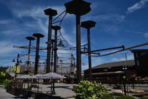 adventure park at lumberjack feud in pigeon forge