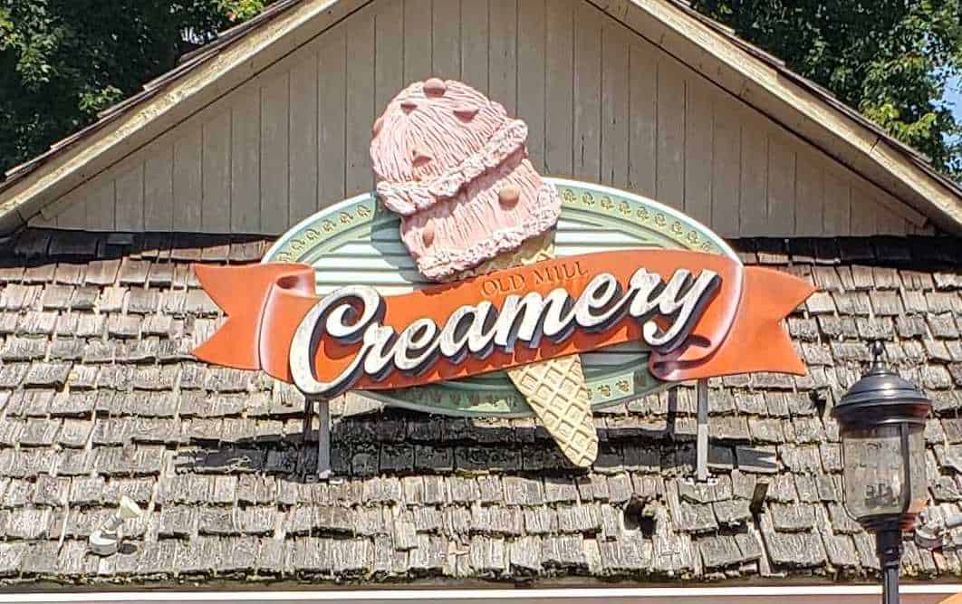 old mill creamery best ice cream in Pigeon forge tn